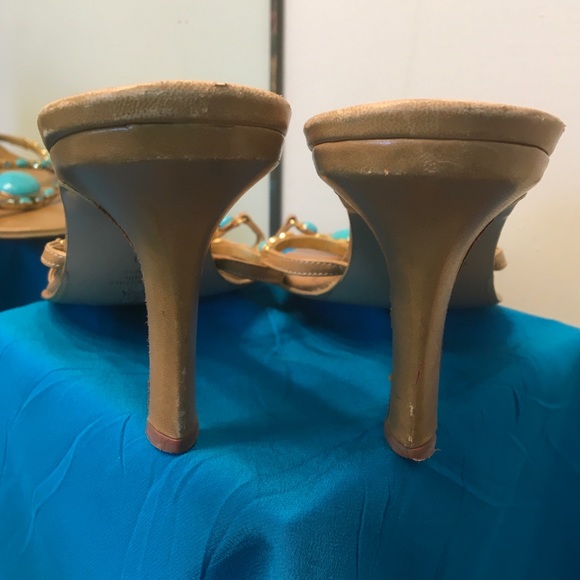 CHARLES DAVID Dress stiletto Strappy heels slip on - Picture 13 of 13